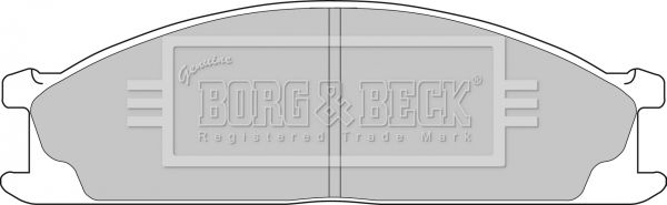 BORG & BECK Комплект тормозных колодок, дисковый тормоз BBP1486